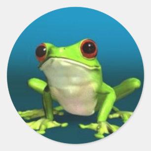 Baumfroschaufkleber Runder Aufkleber