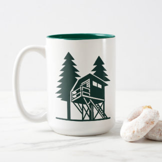 Baumhaus-Kaffeetasse Zweifarbige Tasse