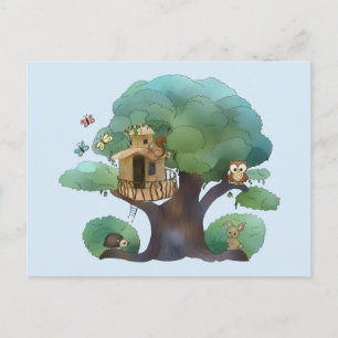 Baumhaus Postkarte