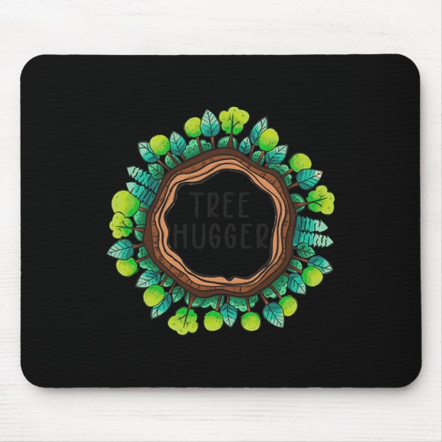 Baumhugger Natur Umweltschutz Erde Mousepad (Vorne)