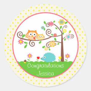 Baumhüllen Runder Aufkleber