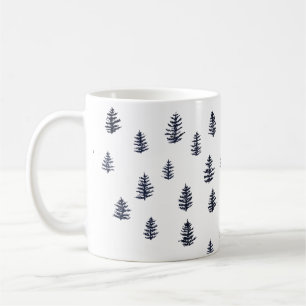 BaumIllustration Muster Gebirge Kaffeetasse