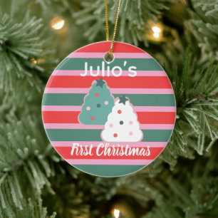 Baumkekse erstes Weihnachten Frohe Weihnachten Keramik Ornament