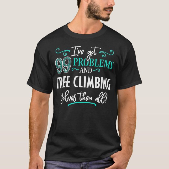 Baumkletterdesign - Baumkletterwände T-Shirt (Vorderseite)