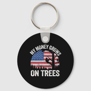 Baumkletterer Amerikanische Flagge Arborist Mein G Schlüsselanhänger