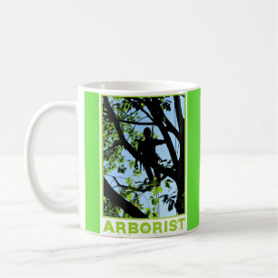 Baumklimatische Silhouette: Arborist Kaffeetasse