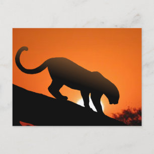 Baumleopard Postkarte