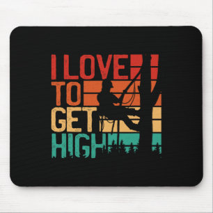 Baumliebhaber mögen es hoch Retro-Outdoorsman Baum Mousepad