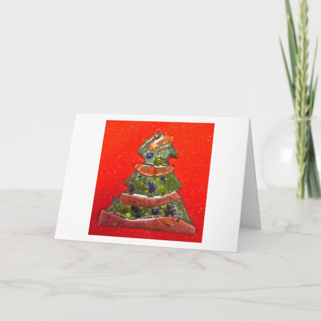 Baumlinien 3 feiertagskarte (Vorderseite)