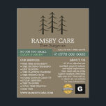 Baumlogo - Baumchirurg - Arborist Flyer<br><div class="desc">Tree Logo - Tree Chirurg - Arborist Advertising Flyer durch den Business Card Store.</div>