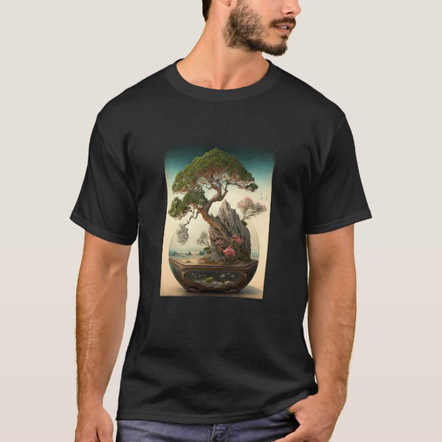 Baummalerei Miniatur T-Shirt (Vorderseite)
