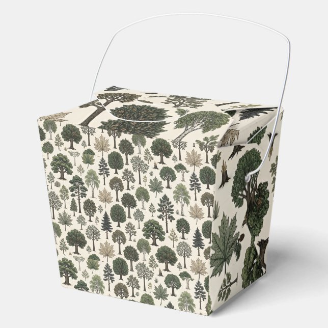 Baummuster Geschenkschachtel (Vorderseite)