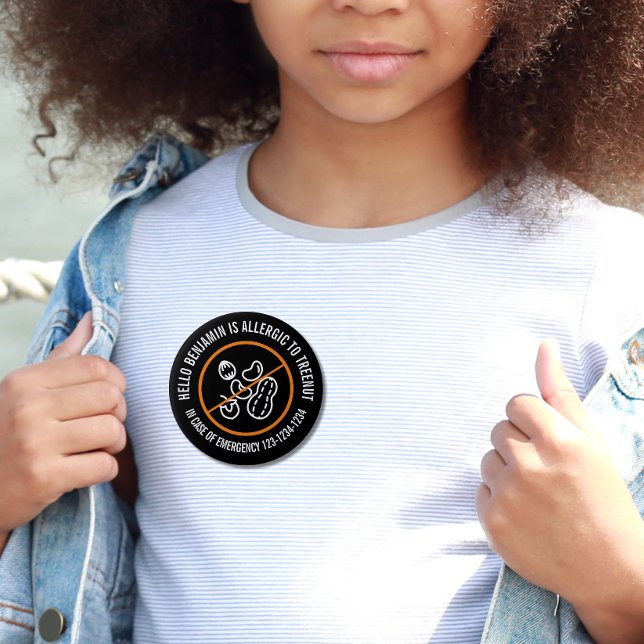 Baumnüsse Allergisches Abzeichen Button (Von Creator hochgeladen)