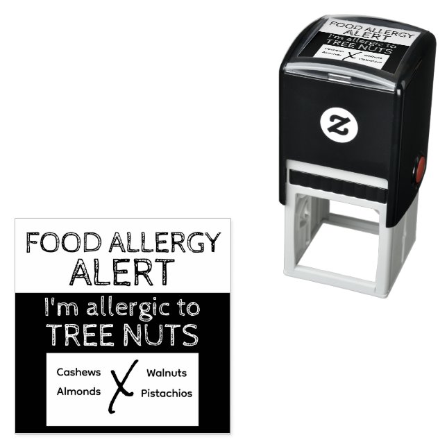 BaumNut Food Allergy Alert Permastempel (Beispiel)