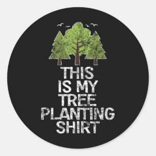 Baumpflanze Arbor Day Earth Day Atoll Runder Aufkleber