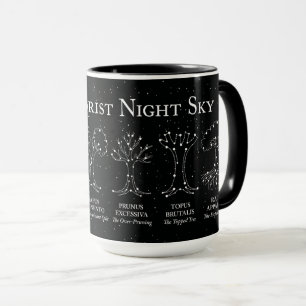 Baumpfleger Nachthimmel Schwarz 15 oz. Tasse