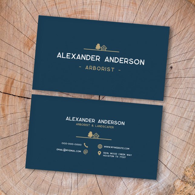 Baumpfleger Visitenkarte (Arborist Business Card)