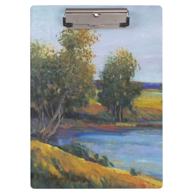 Baumreflektion II Klemmbrett (Vorderseite)