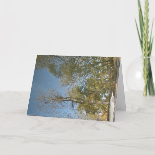 Baumreflexe an der Mühle Karte (Vorderseite)