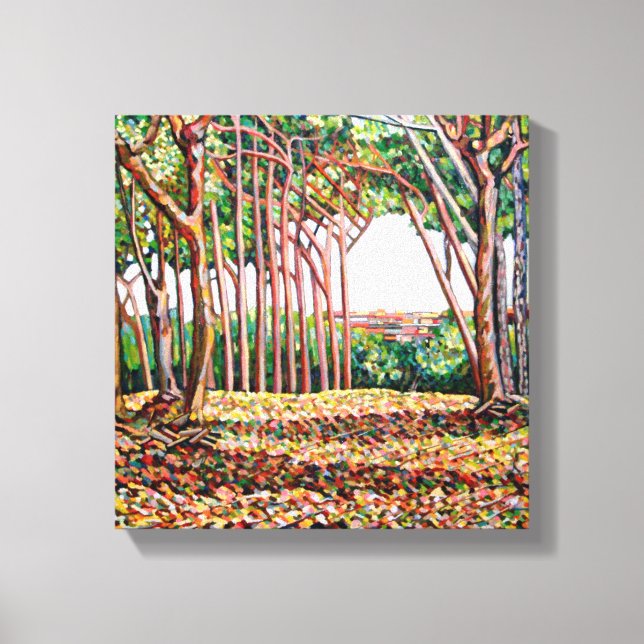 Baumreihe 2009 leinwanddruck (Vorderseite)