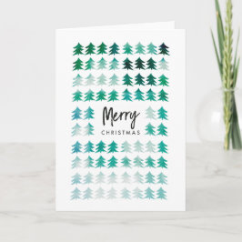 Baumreihe Faltkarte Karte