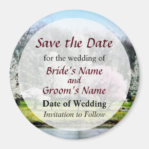 Baumreihe Save the Date Magnet