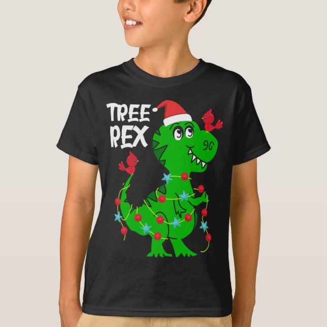 Baumrex. Funny Dinosaur Geschenk Niedlich Dino Wei T-Shirt (Vorderseite)