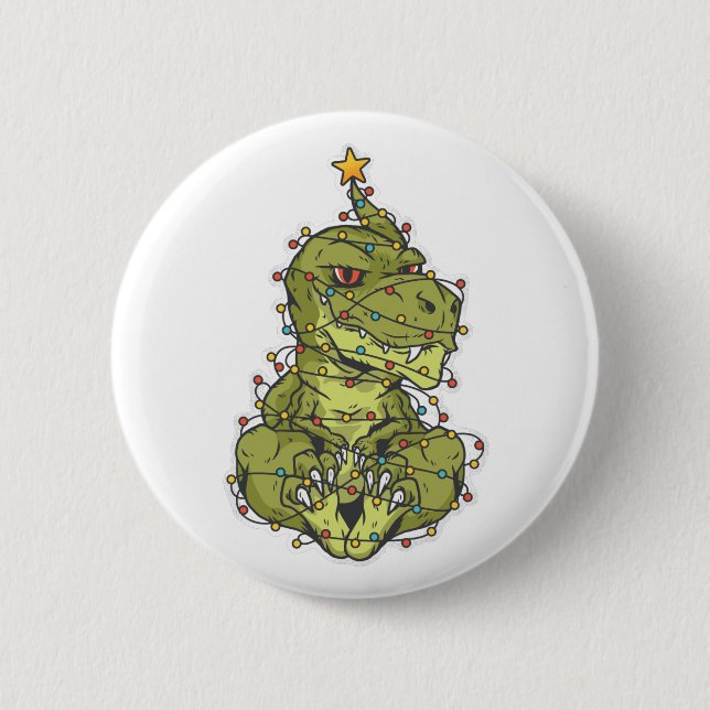 Baumrex Weihnachten Button (Vorderseite)