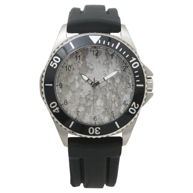 Baumrinde Armbanduhr (Vorderseite)