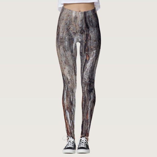 Baumrinde-Beschaffenheit Leggings (Vorderseite)