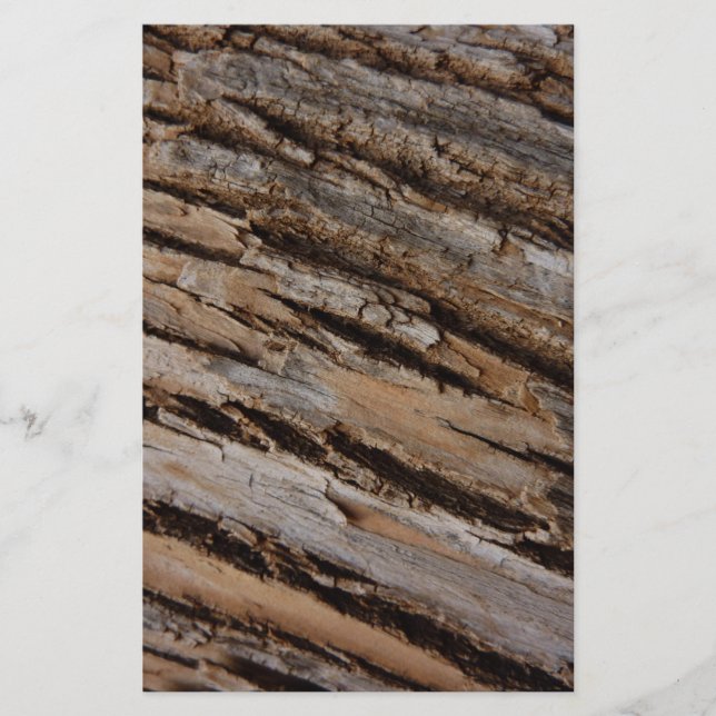 Baumrinde I Natürliche Abstrakte Textur Briefpapier (Vorderseite)