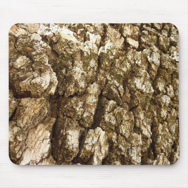 Baumrinde II Natürliche Texturdesign Mousepad (Vorne)