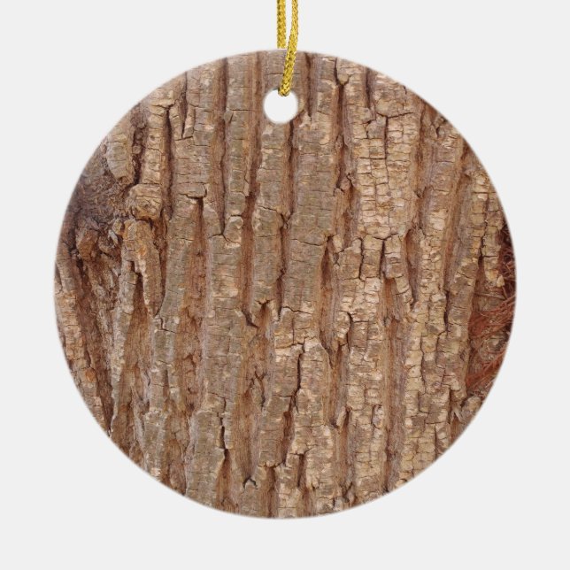 Baumrinde Keramik Ornament (Vorne)