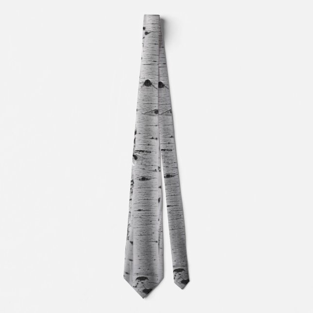 Baumrinde-Muster - Zitterpappel Krawatte (Vorderseite)