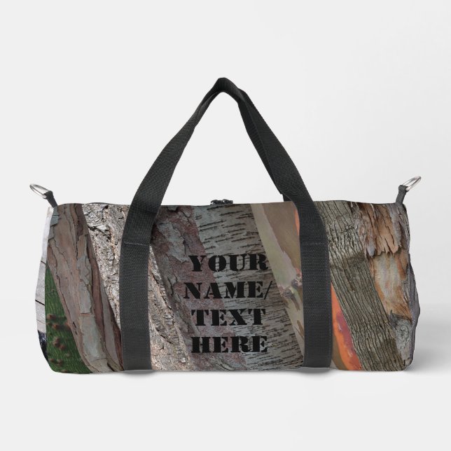 Baumrinde Naturinspiriert  Duffle Bag (Vorderseite)