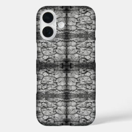 Baumrinde Schwarz-Weiß-Foto Nahaufnahme Muster iPhone 16 Hülle