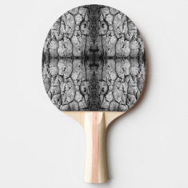 Baumrinde Schwarz-Weiß-Foto Nahaufnahme Muster Tischtennis Schläger