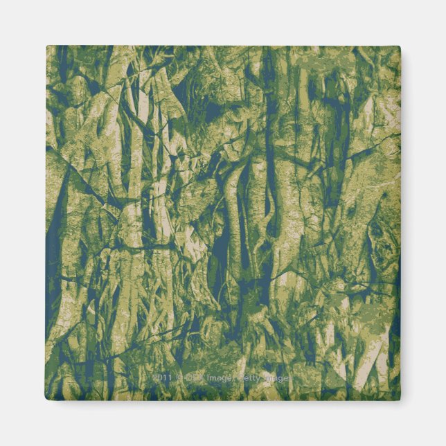 Baumrinde-Tarnmuster Magnet (Vorne)