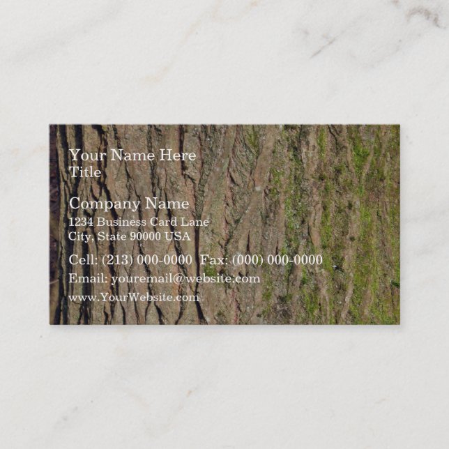 Baumrinde Visitenkarte (Vorderseite)