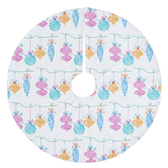 Baumrock Fleece Weihnachtsbaumdecke (Vorderseite)