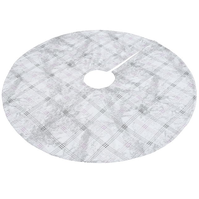 Baumrock Fleece Weihnachtsbaumdecke (Schrägansicht)