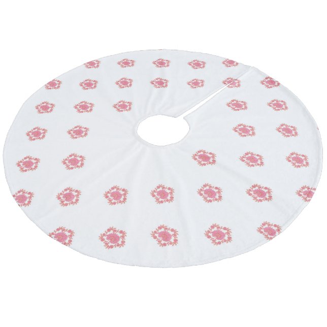 Baumrock Fleece Weihnachtsbaumdecke (Schrägansicht)