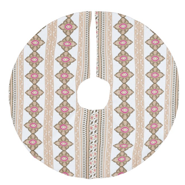 Baumrock Leinenimitat Weihnachtsbaumdecke (Vorderseite)