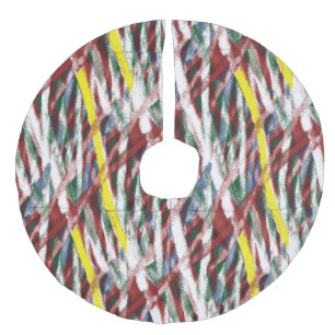 Baumrock Leinenimitat Weihnachtsbaumdecke