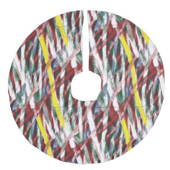 Baumrock Leinenimitat Weihnachtsbaumdecke (Vorderseite)