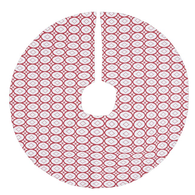 Baumrock Leinenimitat Weihnachtsbaumdecke (Vorderseite)