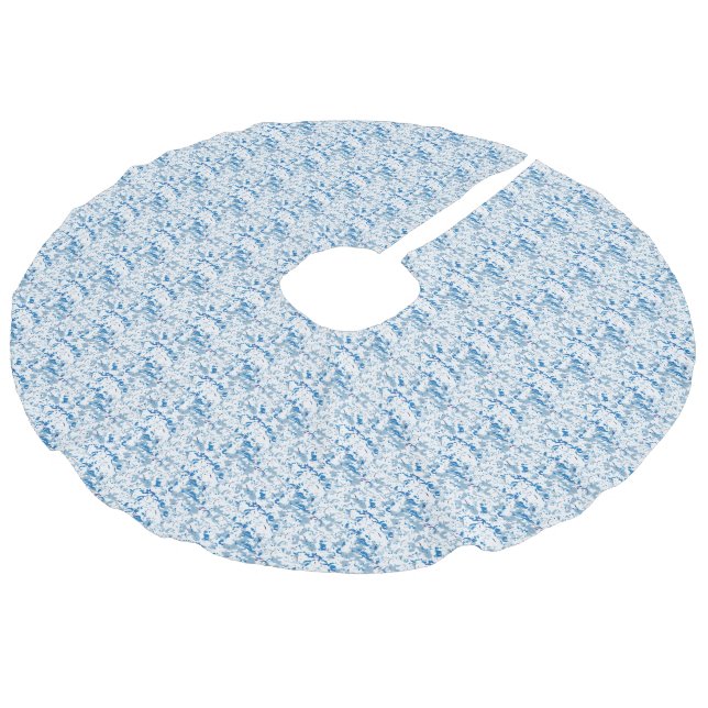 Baumrock Leinenimitat Weihnachtsbaumdecke (Schrägansicht)