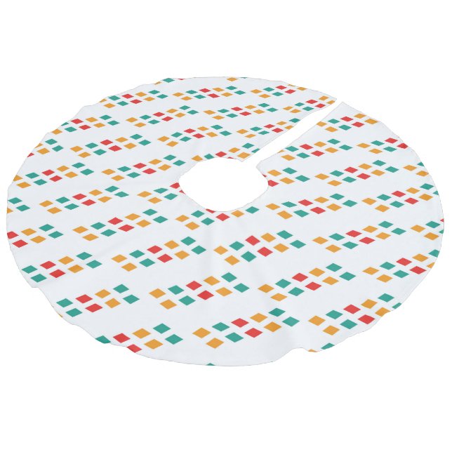 Baumrock Leinenimitat Weihnachtsbaumdecke (Schrägansicht)