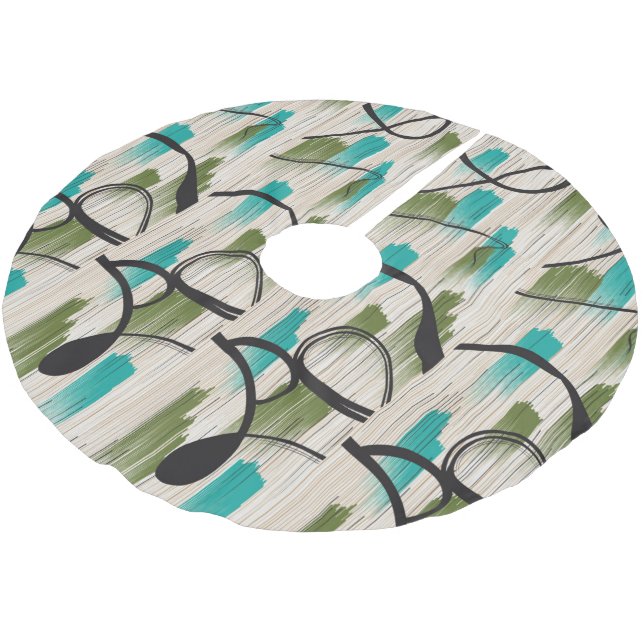 Baumrock Polyester Weihnachtsbaumdecke (Schrägansicht)