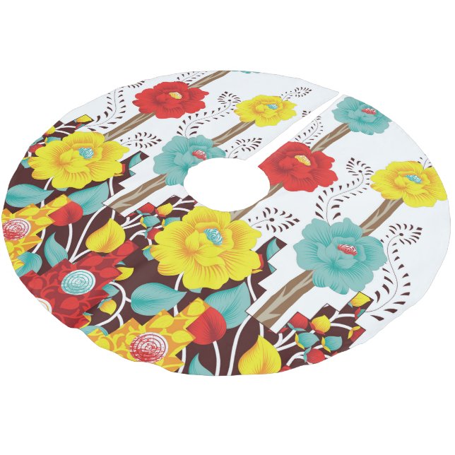 Baumrock Polyester Weihnachtsbaumdecke (Schrägansicht)